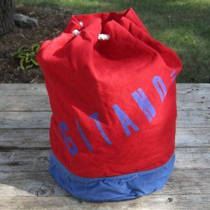 Vintage GITANO  Duffle Tote Slouchy Sling Backpack